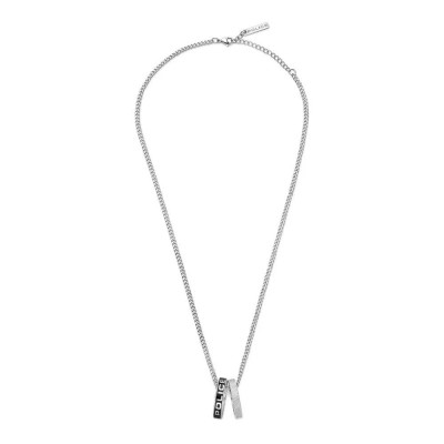 бижутерия,police,duo,necklace,silver
