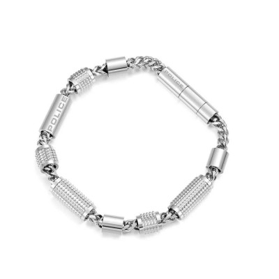 бижутерия,police,peagb0001115,bracelet,silver,(silver)