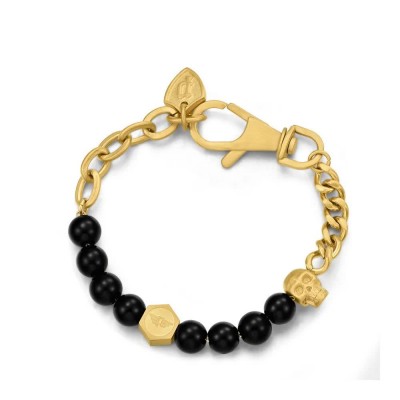 бижутерия,police,peagb2212113,bracelet,golden,(black)