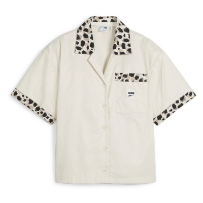 дамски,блузи,дамски,ризи,puma,downtown,shirt,beige
