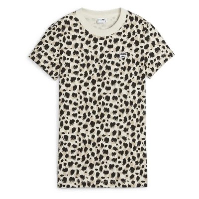 тениска,дамски,тениски,puma,downtown,short,sleeve,t,shirt,sugared,almond,(multicolor)