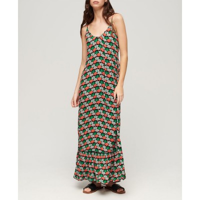 рокля,дамски,поли,и,рокли,superdry,beach,sleveless,long,dress,multicolor
