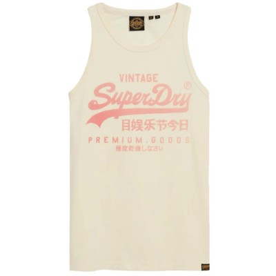тениска,мъжки,тениски,superdry,classic,vl,heritage,sleeveless,t,shirt,beige,(cream)