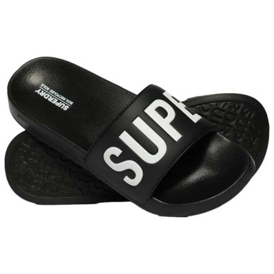мъжки,джапанки,и,чехли,superdry,core,vegan,pool,slides,black,optic,(black)