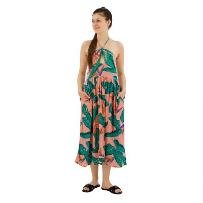 рокля,дамски,поли,и,рокли,superdry,cut,out,sleeveless,midi,dress,pink