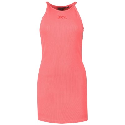 рокля,дамски,поли,и,рокли,superdry,embroidered,rib,racer,sleeveless,short,dress,pink