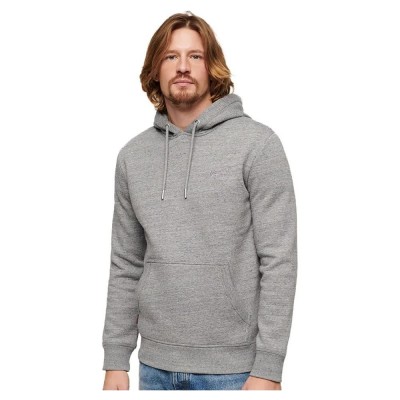 суичър,мъжки,пуловери,superdry,essential,logo,hoodie,dark,grey,fleck,marl,(grey)