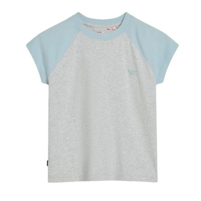 тениска,дамски,тениски,superdry,essential,logo,raglan,short,sleeve,t,shirt,winter,sky,blue,glacier,grey,marl,(grey)