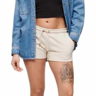 къси,панталони,дамски,панталони,superdry,essential,logo,ub,shorts,light,oat,marl,(beige)