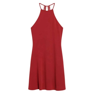рокля,дамски,поли,и,рокли,superdry,fit,&,flare,sleeveless,midi,dress,red
