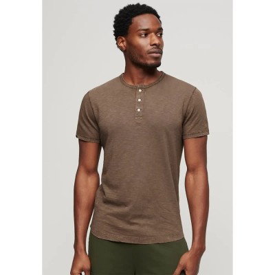 тениска,мъжки,тениски,superdry,grandad,short,sleeve,t,shirt,walnut,brown,(brown)