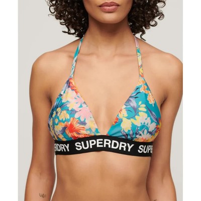 дамски,бански,костюми,superdry,logo,triangle,bikini,top,multicolor