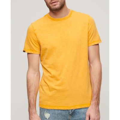 тениска,мъжки,тениски,superdry,slub,short,sleeve,t,shirt,yellow,(desert,ochre,yellow)