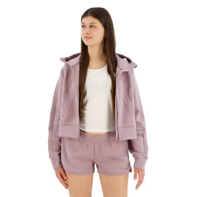 блуза,дамски,блузи,superdry,sport,tech,relaxed,full,zip,sweatshirt,pink