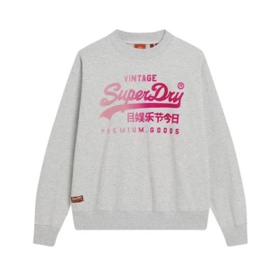 блуза,дамски,блузи,superdry,tonal,vl,loose,sweatshirt,grey