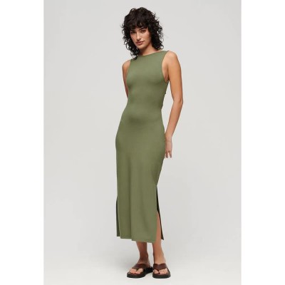 рокля,дамски,поли,и,рокли,superdry,twist,back,sleeveless,midi,dress,beetle,green,(green)