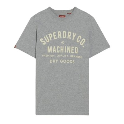 тениска,мъжки,тениски,superdry,workwear,flock,graphic,short,sleeve,t,shirt,ash,grey,marl,(grey)