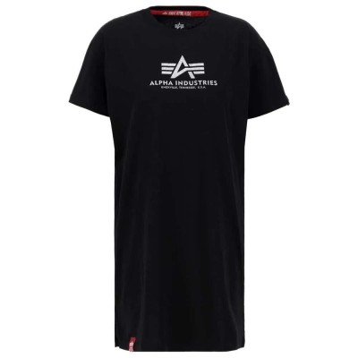 тениска,дамски,тениски,alpha,industries,basic,long,g,short,sleeve,t,shirt,black,silver,(black)