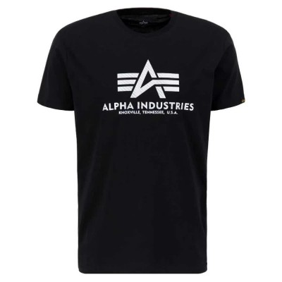 тениска,мъжки,тениски,alpha,industries,basic,t,carbon,short,sleeve,t,shirt,black,silver,(black)