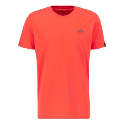 тениска,мъжки,тениски,alpha,industries,basic,t,small,logo,short,sleeve,t,shirt,orange,(radiant,red)