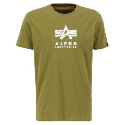 тениска,мъжки,тениски,alpha,industries,grunge,logo,t,short,sleeve,t,shirt,moss,green,(green)