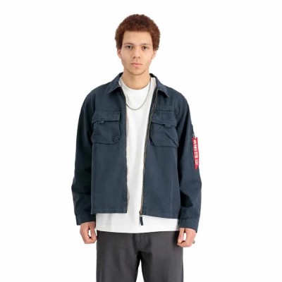 мъжки,якета,alpha,industries,twill,overshirt,blue