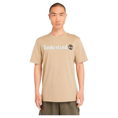 тениска,мъжки,тениски,timberland,kennebec,river,linear,logo,short,sleeve,t,shirt,lemon,pepper,(beige)