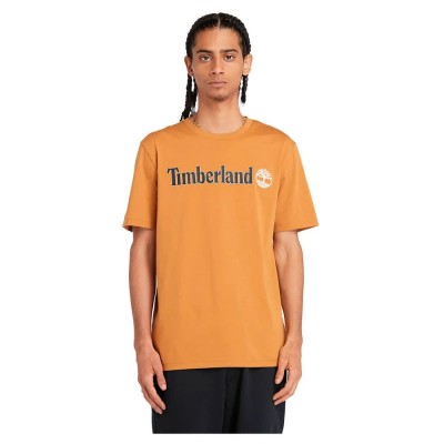 тениска,мъжки,тениски,timberland,kennebec,river,linear,logo,short,sleeve,t,shirt,wheat,boot,(orange)