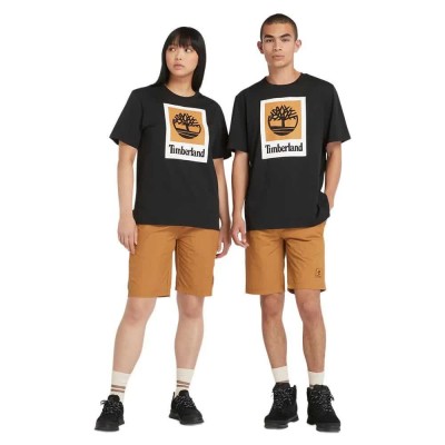 тениска,мъжки,тениски,timberland,stack,logo,colored,short,sleeve,t,shirt,black