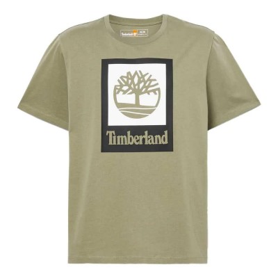 тениска,мъжки,тениски,timberland,stack,logo,colored,short,sleeve,t,shirt,cassel,earth,(green)