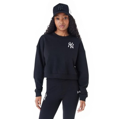 блуза,дамски,блузи,new,era,mlb,le,crop,new,york,yankees,sweatshirt,black