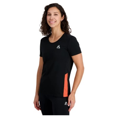 тениска,дамски,тениски,le,coq,sportif,training,n°1,short,sleeve,t,shirt,black,orange,perf,(black)
