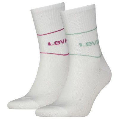 чорапи,мъжки,чорапи,levi´s,®,logo,sport,socks,2,pairs,white,(aqua,foam,pink)