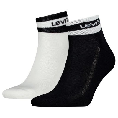 чорапи,мъжки,чорапи,levi´s,®,sport,2,units,quarter,short,socks,2,pairs,black,white,(multicolor)