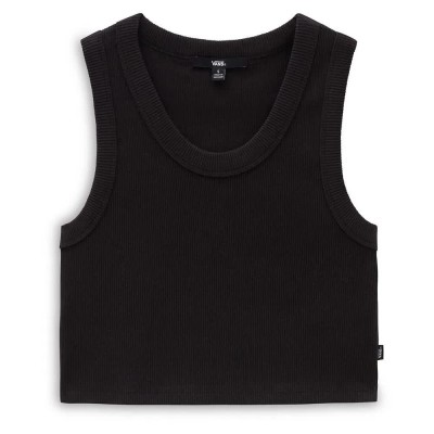 тениска,дамски,топове,vans,drew,rib,sleeveless,t,shirt,ave,black,(black)