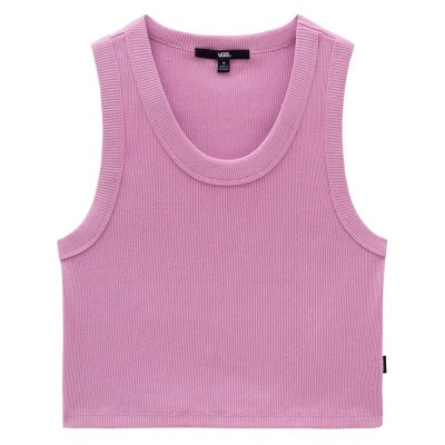 тениска,дамски,топове,vans,drew,rib,sleeveless,t,shirt,pink,(smoky,grape)