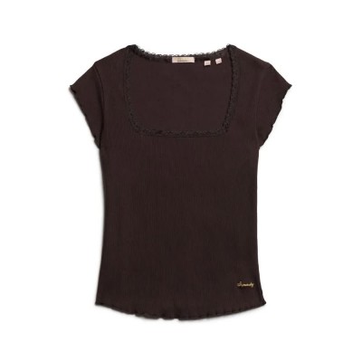 тениска,дамски,тениски,superdry,essential,square,neck,sleeveless,t,shirt,brown,(dark,brown)