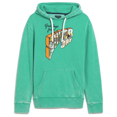 суичър,мъжки,пуловери,superdry,neon,travel,graphic,loose,hoodie,green