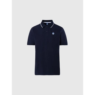 мъжки,блузи,с,яка,north,sails,collar,w,striped,in,contrast,short,sleeve,polo,blue,(navy,blue)