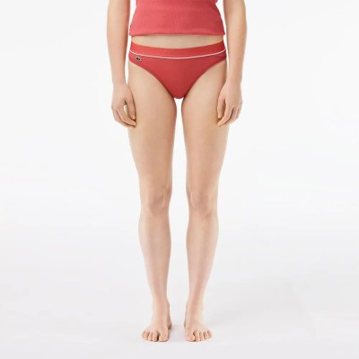 дамско,бельо,дамски,бикини,и,танкини,lacoste,8f9846,thong,sierra,white,(red)