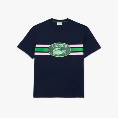 тениска,мъжки,тениски,lacoste,th1415,short,sleeve,t,shirt,blue,navy,gelato,oseille,(blue)