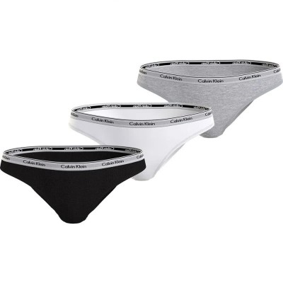 дамско,бельо,дамски,бикини,и,танкини,calvin,klein,000qd5207e,panties,3,units,black,white,grey,heather,(multicolor)