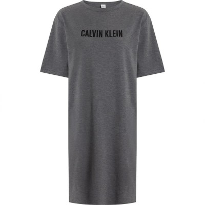дамски,пижами,calvin,klein,000qs7126e,short,sleeve,nightgown,grey