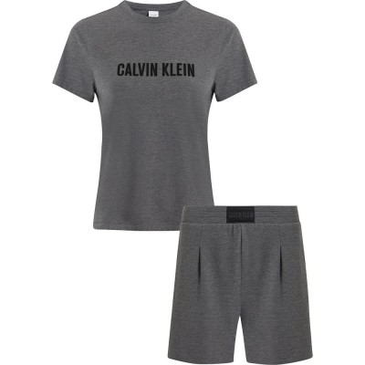 къси,панталони,дамски,пижами,calvin,klein,000qs7133e,pyjama,shorts,grey
