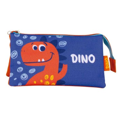 канцеларски,принадлежности,zaska,triple,21x11x3.5,cm,dino,pencil,case,orange,(multicolor)
