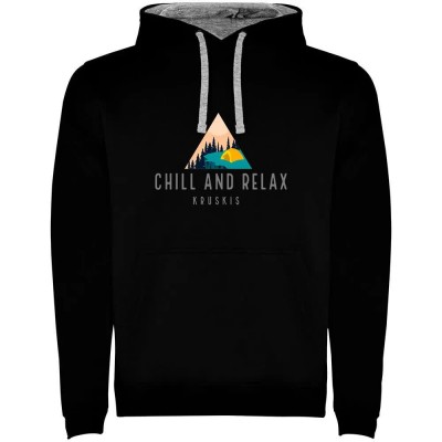 суичър,мъжки,пуловери,kruskis,chill,and,relax,two,colour,hoodie,black,grey,(black)