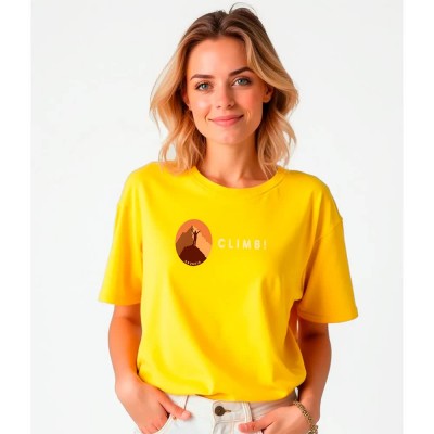 тениска,дамски,тениски,kruskis,climb!,short,sleeve,t,shirt,yellow,(yellow)