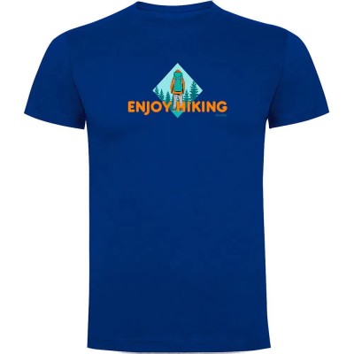 тениска,мъжки,тениски,kruskis,enjoy,hiking,short,sleeve,t,shirt,blue,(royal,blue)