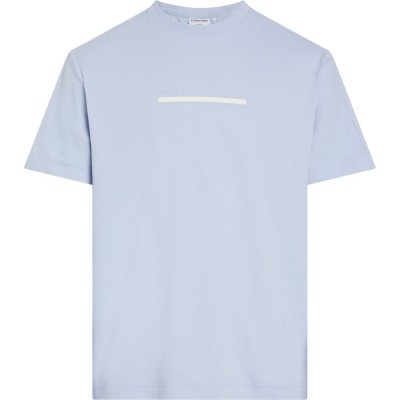 тениска,мъжки,тениски,calvin,klein,color,embossed,logo,short,sleeve,t,shirt,blue
