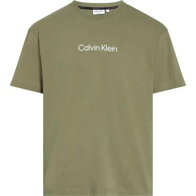 тениска,мъжки,тениски,calvin,klein,hero,logo,comfort,short,sleeve,t,shirt,delta,green,(green)